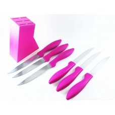 New In Box! 6-Piece Knife Set with Plastic Box